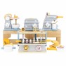 Žaislinis medinis skrudintuvas su priedais | PolarB | Viga 44017